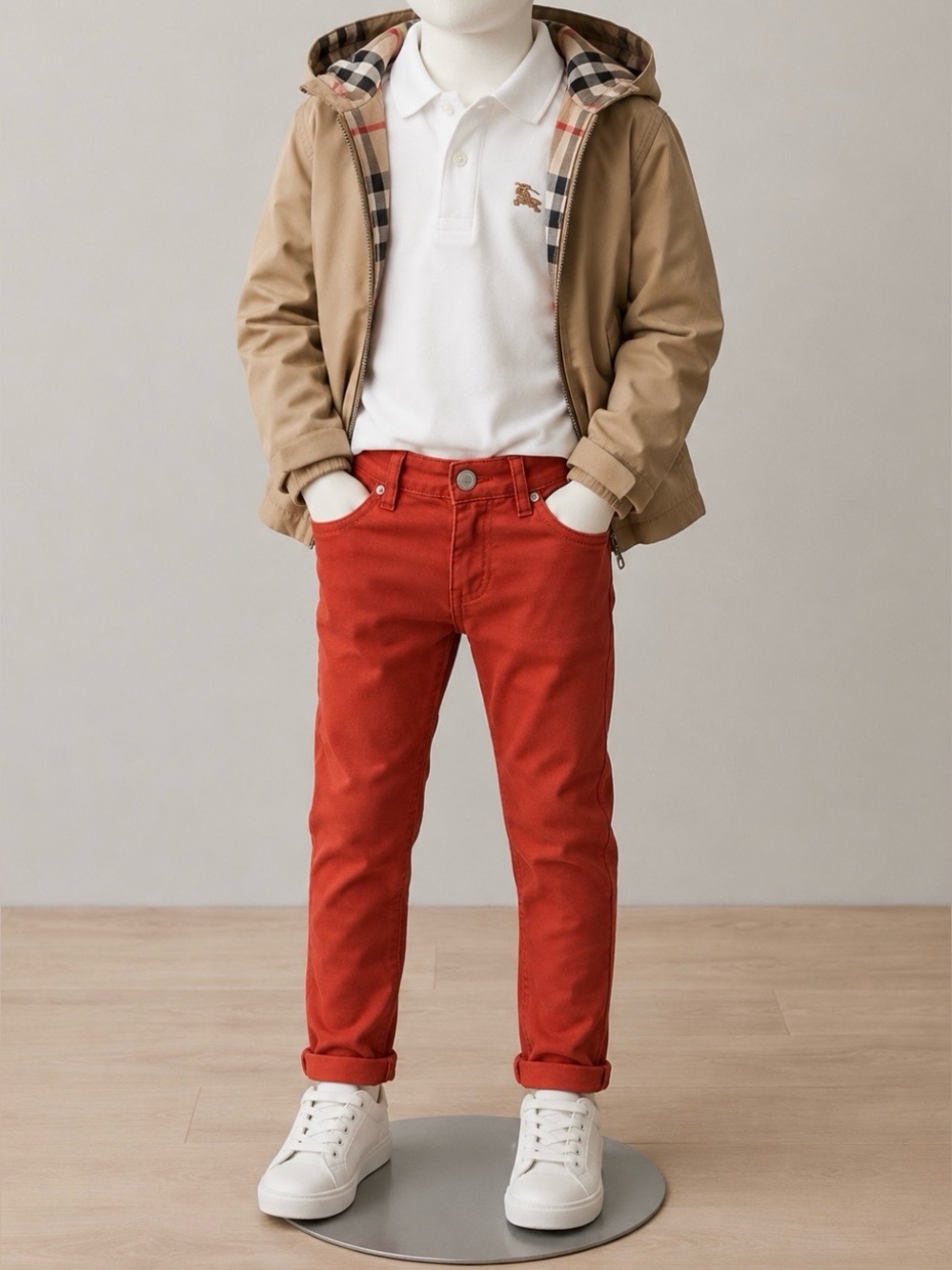 Burberry Rust Red Skinny Jeans